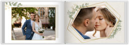 Fotokniha na šířku s pevnou vazbou a kvalitním papírem - Elegant wedding
