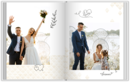 Fotokniha s pevnou vazbou – originální dárek! - Geometric wedding