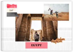 Fotokniha na šířku s pevnou vazbou a kvalitním papírem - Egypt