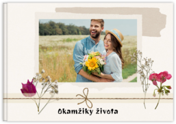 Fotokniha na šířku s pevnou vazbou a kvalitním papírem - Dry flowers