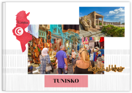 Fotokniha na šířku s pevnou vazbou a kvalitním papírem - Tunisko