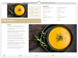 Fotokalendář nástěnný na šířku - Moderní kuchařka