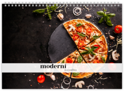Nástěnný plánovací fotokalendář - Moderní kuchařka