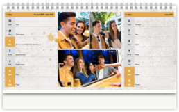 Stolní fotokalendář s vlastními jmény - Instax street