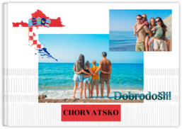 Fotokniha na šířku s pevnou vazbou a kvalitním papírem - Chorvatsko