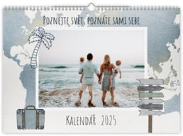 Fotokalendář nástěnný na šířku - Travel