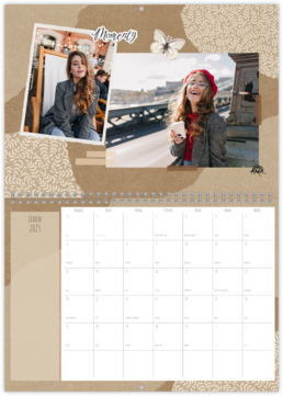 Nástěnný plánovací fotokalendář - Scrapbook