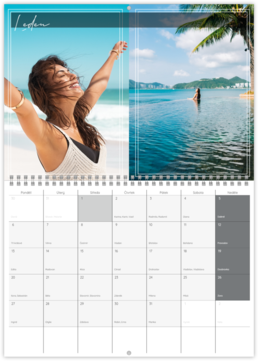 Nástěnný plánovací fotokalendář - Holiday