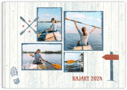 Fotokniha na šířku s pevnou vazbou a kvalitním papírem - Camping