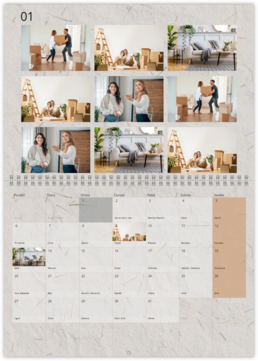 Nástěnný plánovací fotokalendář - Home