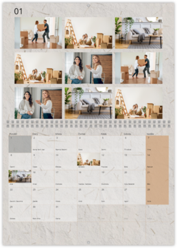 Nástěnný plánovací fotokalendář - Home