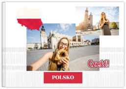 Fotokniha na šířku s pevnou vazbou a kvalitním papírem - Polsko