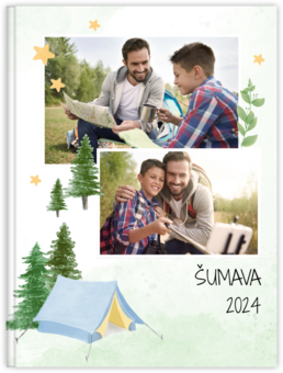 Fotokniha s pevnou vazbou – originální dárek! - Watercolor camping