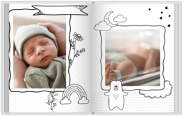 Fotokniha s pevnou vazbou – originální dárek! - Baby B&W