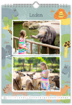 Fotokalendář nástěnný na výšku - Zoo