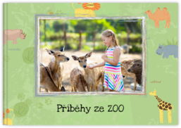 Fotokniha na šířku s pevnou vazbou a kvalitním papírem - Dětská zoo