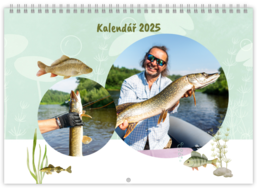 Nástěnný plánovací fotokalendář - Rybář