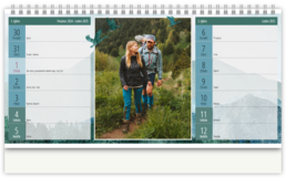 Stolní fotokalendář s vlastními jmény - Hory