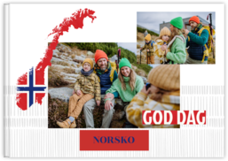 Fotokniha na šířku s pevnou vazbou a kvalitním papírem - Norsko
