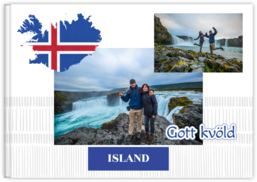 Fotokniha na šířku s pevnou vazbou a kvalitním papírem - Island