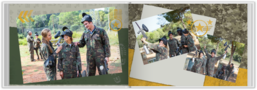 Fotokniha na šířku s pevnou vazbou a kvalitním papírem - Army
