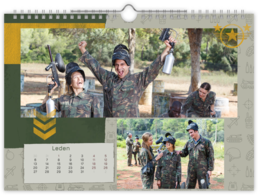 Fotokalendář nástěnný na šířku - Army