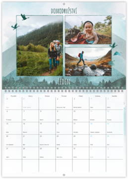 Nástěnný plánovací fotokalendář - Hory