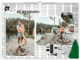 Fotokalendář exklusiv na šířku - Camping color
