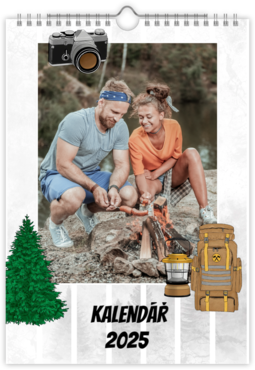 Fotokalendář nástěnný na výšku - Camping color
