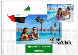 Fotokniha na šířku s pevnou vazbou a kvalitním papírem - Spojené arabské emiráty