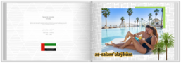 Fotokniha na šířku s pevnou vazbou a kvalitním papírem - Spojené arabské emiráty