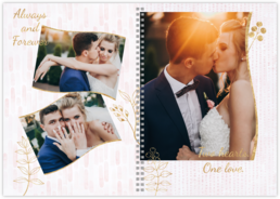 Fotokniha - Kroužková | Tiskarik.cz - Wedding Pink