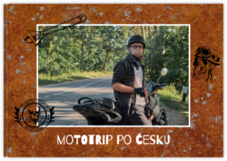 Fotokniha na šířku s pevnou vazbou a kvalitním papírem - Moto