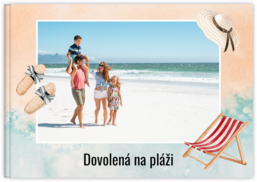 Fotokniha na šířku s pevnou vazbou a kvalitním papírem - Beach