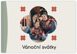 Fotokniha na šířku s pevnou vazbou a kvalitním papírem - Vánoce