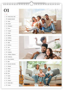Fotokalendář exklusiv na výšku - Family Home