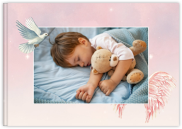 Fotokniha na šířku s pevnou vazbou a kvalitním papírem - Anděl