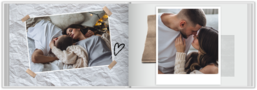 Fotokniha na šířku s pevnou vazbou a kvalitním papírem - Zmačkaný papír