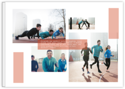 Fotokniha na šířku s pevnou vazbou a kvalitním papírem - Kompozice