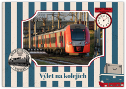 Fotokniha na šířku s pevnou vazbou a kvalitním papírem - Vlaky
