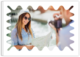 Fotokniha na šířku s pevnou vazbou a kvalitním papírem - Okraje
