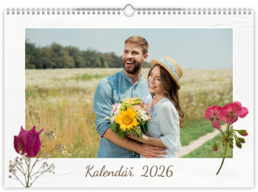 Fotokalendár exkluzív nástenný mesačný na šírku - Dry flowers