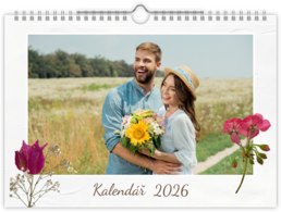 Fotokalendár nástenný mesačný na šírku - Dry flowers