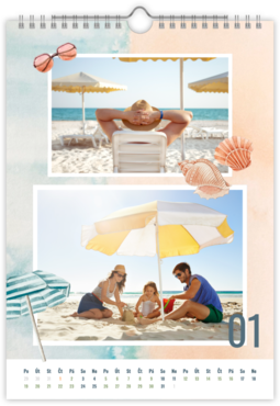 Fotokalendář nástěnný na výšku - Beach