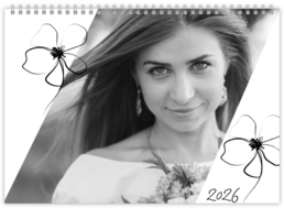 Nástenný plánovací fotokalendar - Ležérne kvety