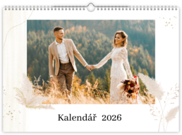 Fotokalendár exkluzív nástenný mesačný na šírku - Soft weding