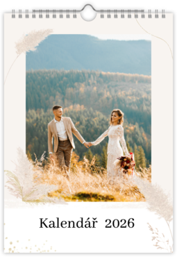 Fotokalendář nástěnný na výšku - Soft weding