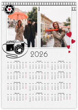 Roční fotokalendář jako plakát - Photographer 