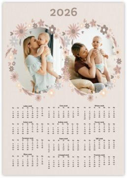 Roční fotokalendář jako plakát - Baby Yearbook