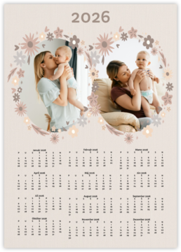 Roční fotokalendář jako plakát - Baby Yearbook